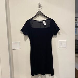 Vintage Y2K no boundaries velvet mini dress whimsigoth grunge womens large 11/13